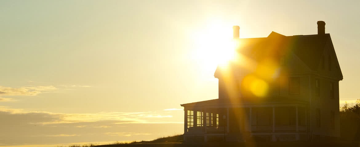 Aerial view of Mississippi neighborhood